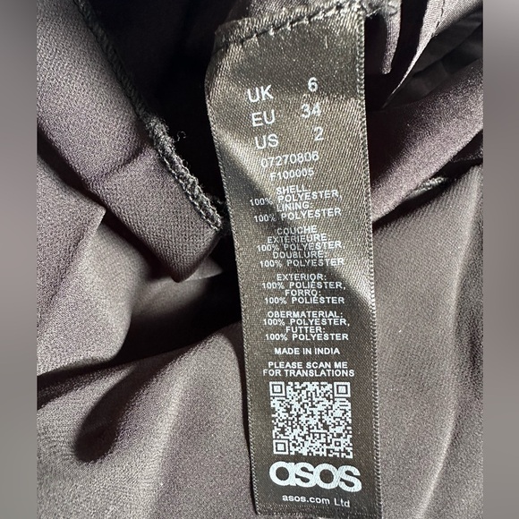 ASOS Pleated Black Midi Skirt - Picture 7 of 7